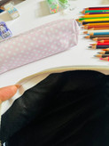 جامدادی قایقی چرم طرح دار