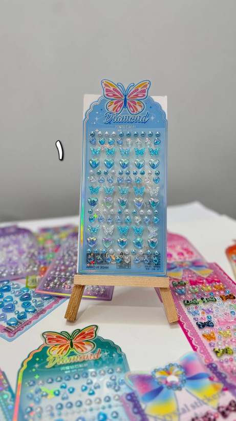 نگین چسبی پینترستی (استیکر نگین)