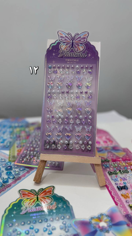 نگین چسبی پینترستی (استیکر نگین)